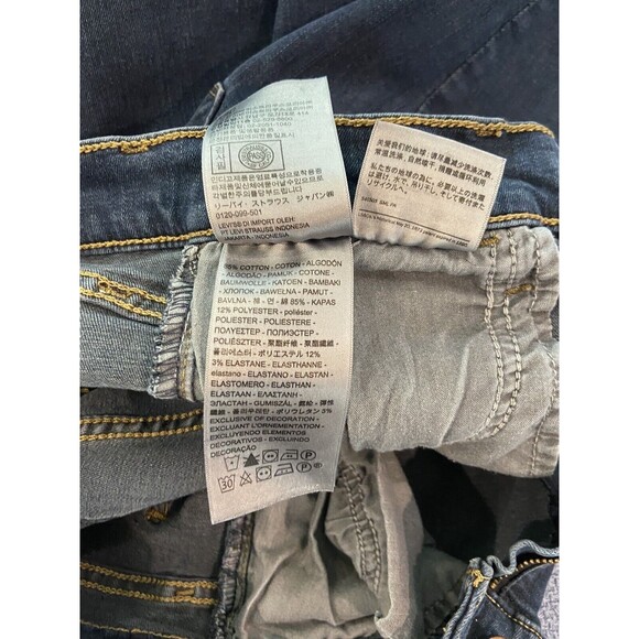 Levi's Levis 720 High Rise Super Skinny Leg Stretch Jeans Size 25 25x30 Raw Hem - Picture 13 of 14